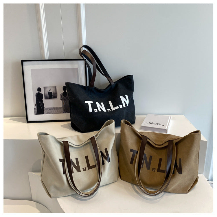 【2026年新作】レディース ビンテージ 大容量 トートバッグ | 韓国風 通勤 ハンドバッグ ショルダーバッグ ナイロン製 バックル留め