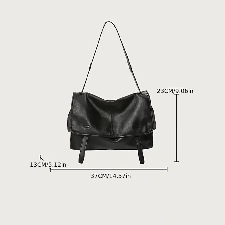 レディース 大容量 本革トートバッグ - ヴィンテージ風 メッセンジャーバッグ 通勤・旅行に最適 マグネットクロージャー&調整可能ストラップ付き