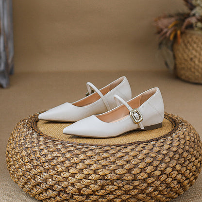 [Repeated Customers] Mary Jane Pointed Toe Pumps with 5cm Heels for Comfort and Comfort for Commuting 