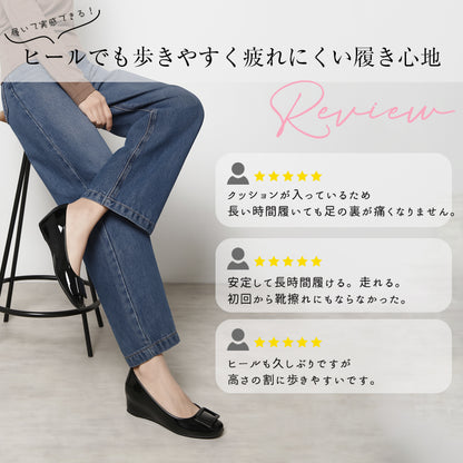 [Highly reviewed] Buckle pumps, patent leather pumps, heels, comfortable to wear 