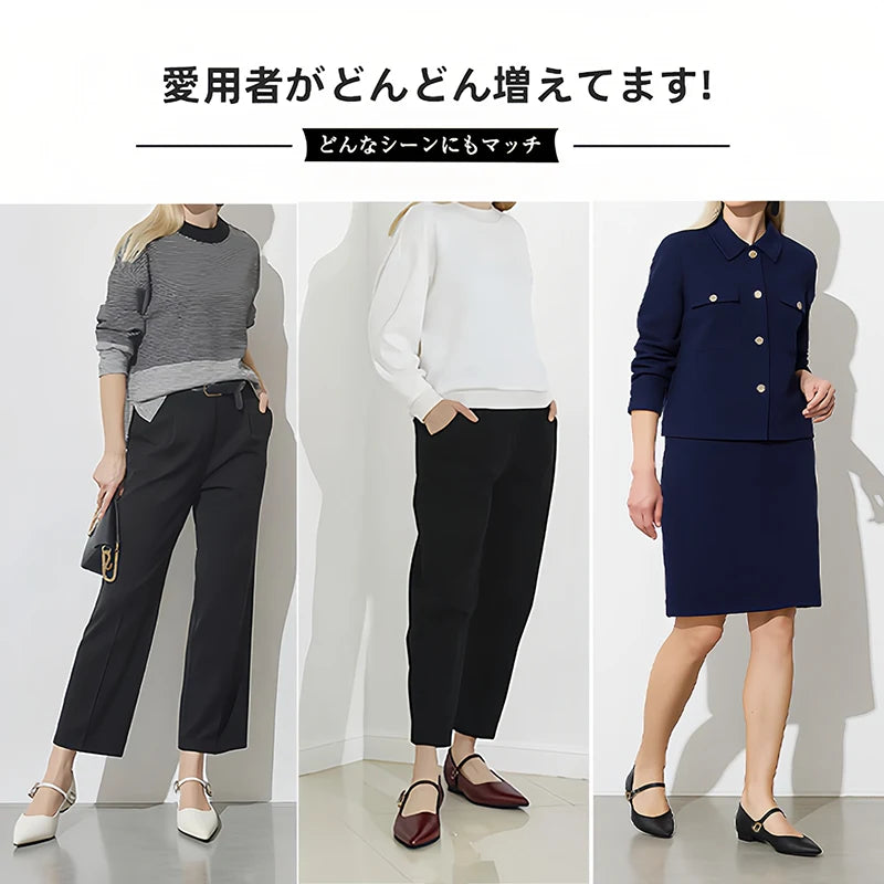 [Repeated Customers] Mary Jane Pointed Toe Pumps with 5cm Heels for Comfort and Comfort for Commuting 