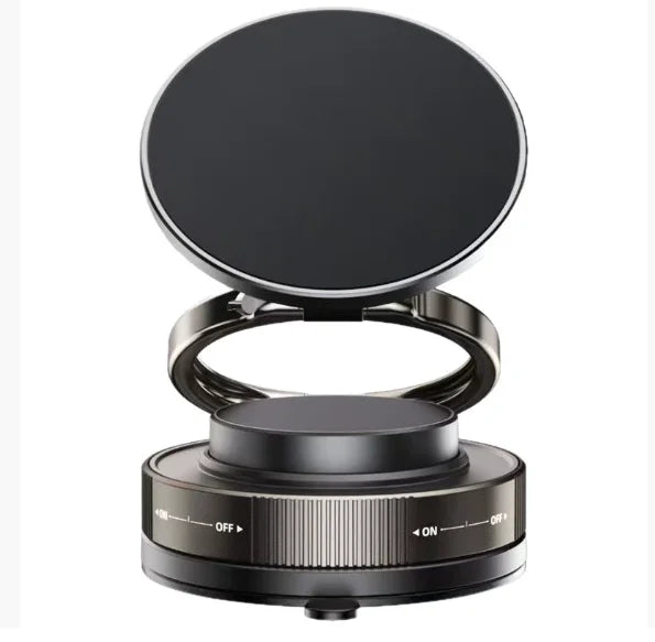 2025新作【三軸折りたたみ・任意回転】真空吸盤吸着磁気スマホホルダー