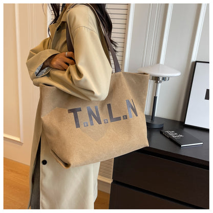 【2026年新作】レディース ビンテージ 大容量 トートバッグ | 韓国風 通勤 ハンドバッグ ショルダーバッグ ナイロン製 バックル留め