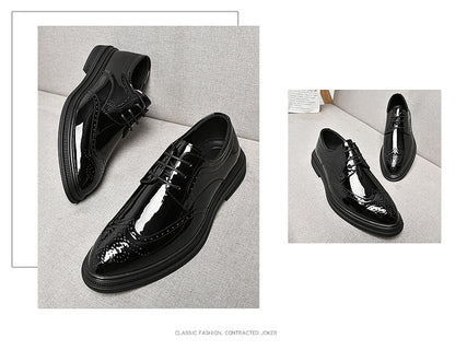 【メンズ】フォーマル レースアップ シューズ、スタイリッシュ カジュアル シューズ、ストリートウェアに最適。ラウンドトゥとソールが特徴。オールシーズン対応。ハイキング、アウトドアアクティビティ、普段使いに最適。