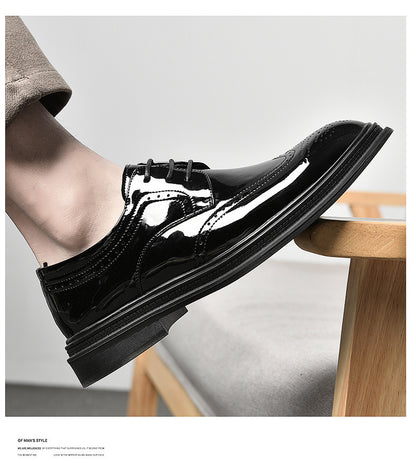 【メンズ】フォーマル レースアップ シューズ、スタイリッシュ カジュアル シューズ、ストリートウェアに最適。ラウンドトゥとソールが特徴。オールシーズン対応。ハイキング、アウトドアアクティビティ、普段使いに最適。