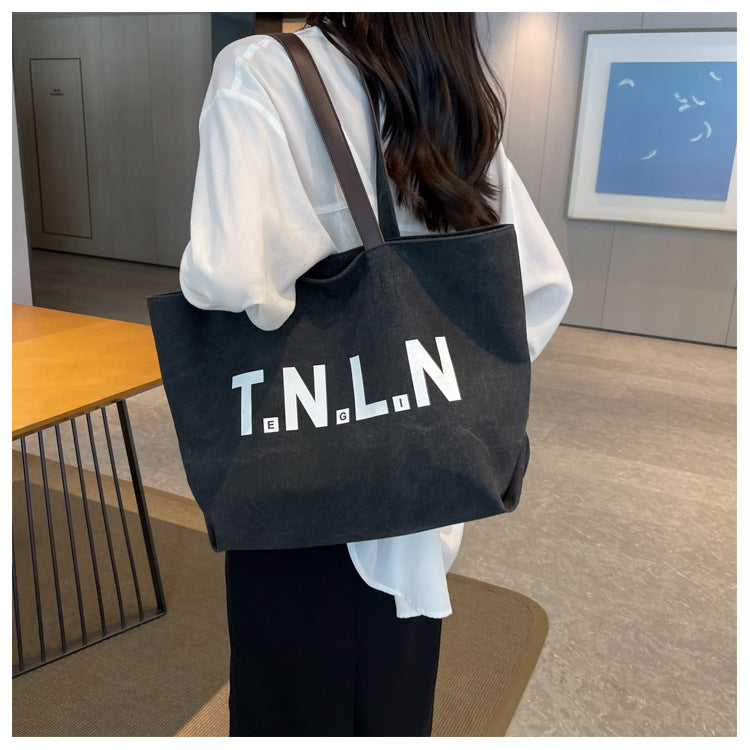 【2026年新作】レディース ビンテージ 大容量 トートバッグ | 韓国風 通勤 ハンドバッグ ショルダーバッグ ナイロン製 バックル留め