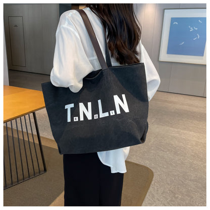 【2026年新作】レディース ビンテージ 大容量 トートバッグ | 韓国風 通勤 ハンドバッグ ショルダーバッグ ナイロン製 バックル留め