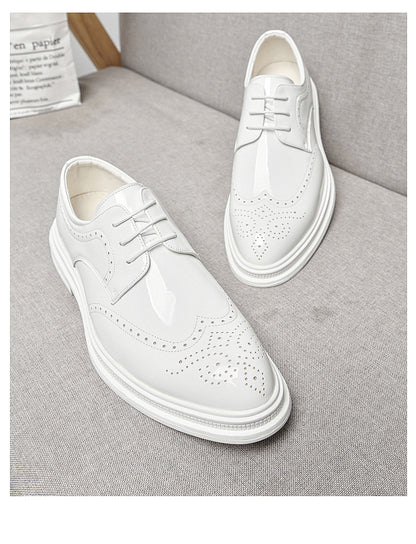 【メンズ】フォーマル レースアップ シューズ、スタイリッシュ カジュアル シューズ、ストリートウェアに最適。ラウンドトゥとソールが特徴。オールシーズン対応。ハイキング、アウトドアアクティビティ、普段使いに最適。