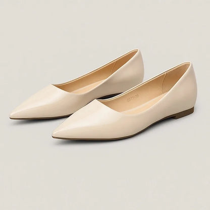 【当店No.1】 ポインテッドトゥパンプス エナメルパンプス インヒール5cmUP 細見え・脚長効果 小さいサイズ