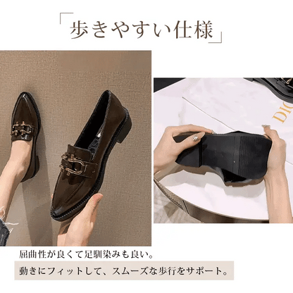 Bit Loafers, Pointed Toe, 3cm Up, Comfortable, Pain-Free, Comfortable for Work 