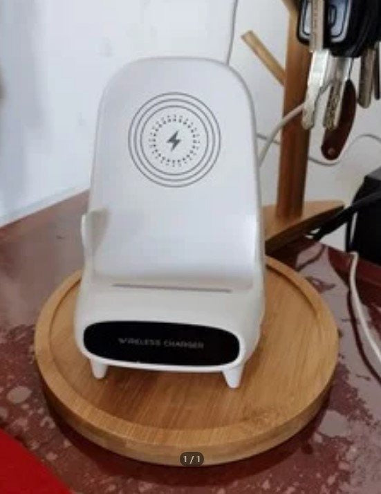 すべてのスマホ対応ワイヤレス充電器楽チンチェアスタンドデスク横縦両用ドラマ鑑賞用拡声機能急速充電対応