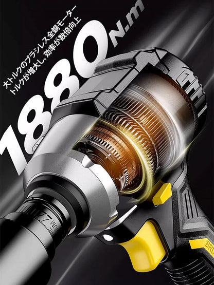 大トルク対応 リチウムバッテリー電動レンチ | 高速締め付け 工事・DIY・自動車整備用