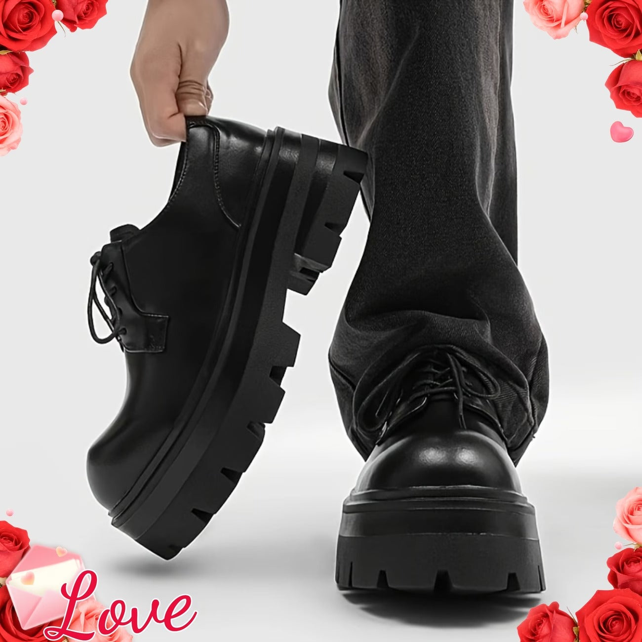 クラシック厚底メンズシューズ、快適滑り止めマイクロファイバーアッパー＆ゴム底、耐久性抜群のフォーマルシューズ、パーティー・休日・結婚式用メンズシューズ