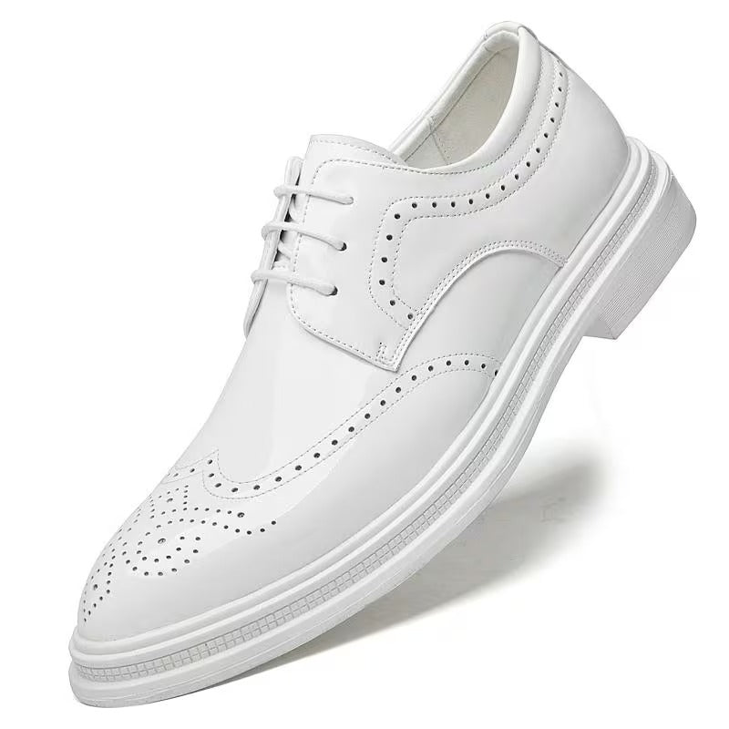 【メンズ】フォーマル レースアップ シューズ、スタイリッシュ カジュアル シューズ、ストリートウェアに最適。ラウンドトゥとソールが特徴。オールシーズン対応。ハイキング、アウトドアアクティビティ、普段使いに最適。