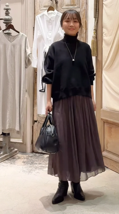 パールシフォンプリーツビーチパンツスカート