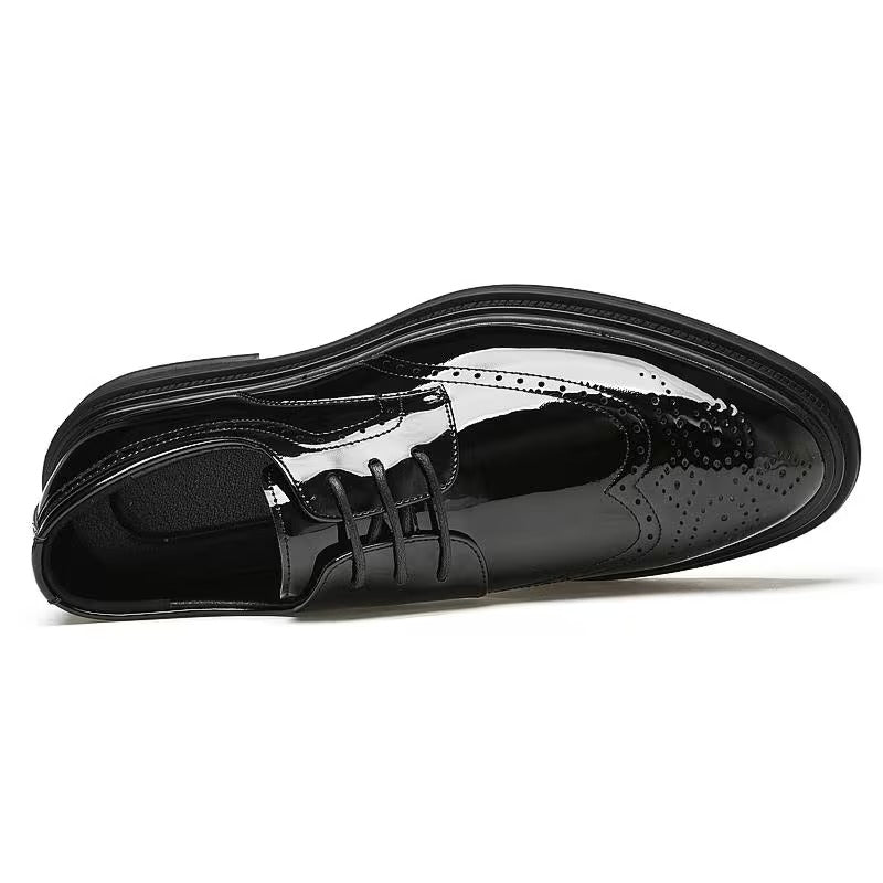 【メンズ】フォーマル レースアップ シューズ、スタイリッシュ カジュアル シューズ、ストリートウェアに最適。ラウンドトゥとソールが特徴。オールシーズン対応。ハイキング、アウトドアアクティビティ、普段使いに最適。