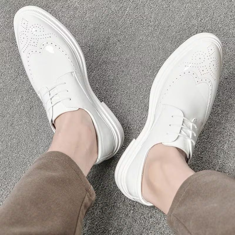 【メンズ】フォーマル レースアップ シューズ、スタイリッシュ カジュアル シューズ、ストリートウェアに最適。ラウンドトゥとソールが特徴。オールシーズン対応。ハイキング、アウトドアアクティビティ、普段使いに最適。