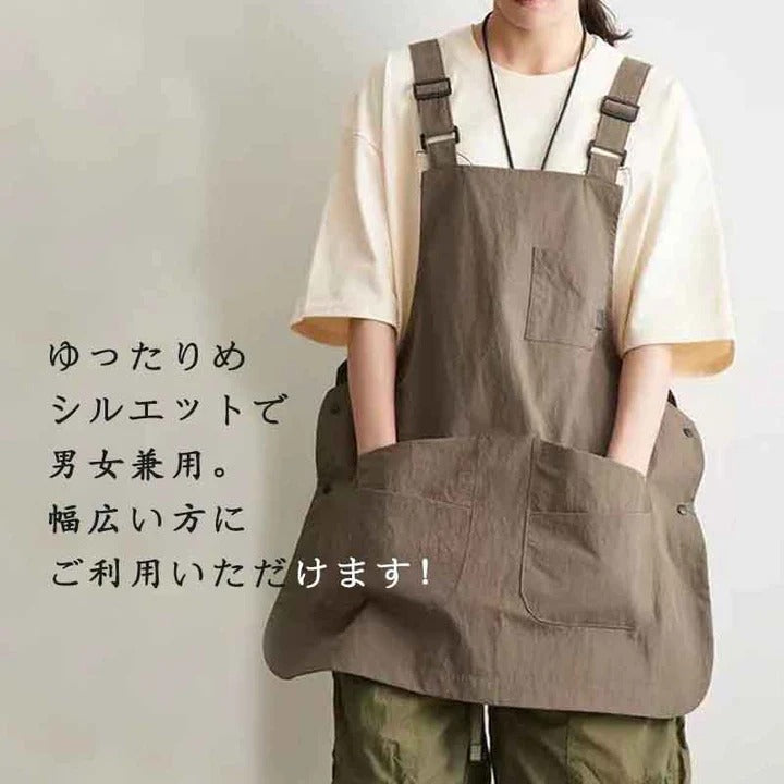 【２枚購入10％OFF】エプロン人気NO.1 男女兼用　カフェ　エプロン　前掛け　おしゃれ　人気　エプロン　前後２way　便利