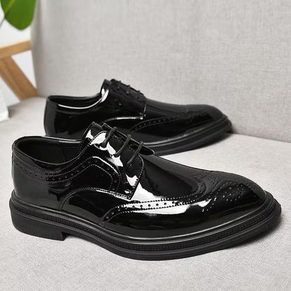 【メンズ】フォーマル レースアップ シューズ、スタイリッシュ カジュアル シューズ、ストリートウェアに最適。ラウンドトゥとソールが特徴。オールシーズン対応。ハイキング、アウトドアアクティビティ、普段使いに最適。