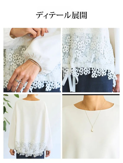 クルーネックトップス