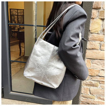 【2026年版】大容量 レース リボン テクスチャー 簡単 カジュアル 通勤 通学 下 arm バケット ハンドバッグ ショルダーバッグ レディース | 布製, ミックスカラー, フタ付き