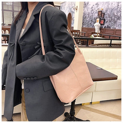 【2026年版】大容量 レース リボン テクスチャー 簡単 カジュアル 通勤 通学 下 arm バケット ハンドバッグ ショルダーバッグ レディース | 布製, ミックスカラー, フタ付き