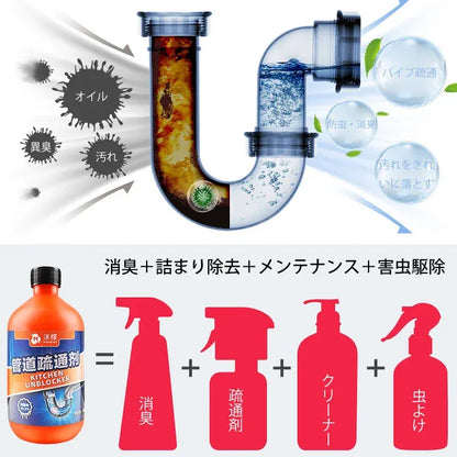 2025年ドイツ輸入の新製品】パイプクリーナー詰まり解消剤