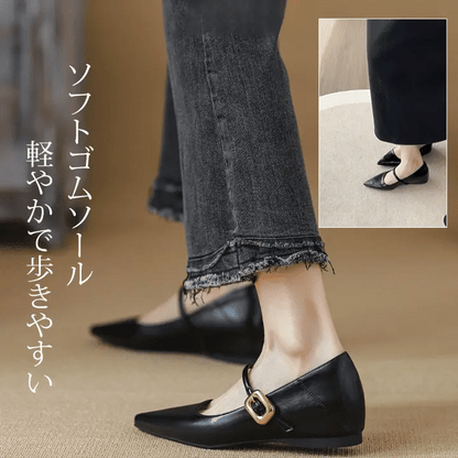 [Repeated Customers] Mary Jane Pointed Toe Pumps with 5cm Heels for Comfort and Comfort for Commuting 