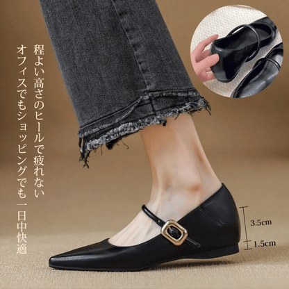 [Repeated Customers] Mary Jane Pointed Toe Pumps with 5cm Heels for Comfort and Comfort for Commuting 
